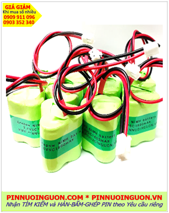 Pin đèn exit thoát hiểm 3.6v 4/5SC2000mAh; Pin đèn sự cố khẩn cấp 3.6v 4/5SC2000mAh